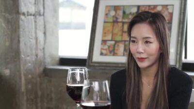 Shy Japanese babe gets too relaxed after a glass of wine - Japan - India on freereelz.com