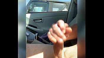 Naked driving dick masturbation cum next to jeep on freereelz.com