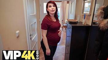 DEBT4k. Bank agent gives pregnant MILF delay in exchange for quick sex on freereelz.com