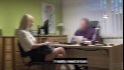 Choosers Can Be Beggars - blonde MILF cougar seduces bank worker on freereelz.com