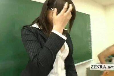 Naked in school Japanese nudist students strip teacher - Japan on freereelz.com