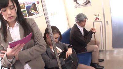 Japanese group sex porn in public subway - big natural tits - Japan on freereelz.com