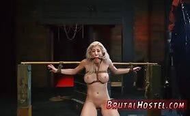 Teen tied up and punished Big-breasted blond on freereelz.com