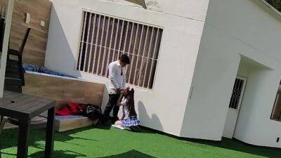 Young School Boys Have Sex On The School Terrace And Are Caught On A Security on freereelz.com