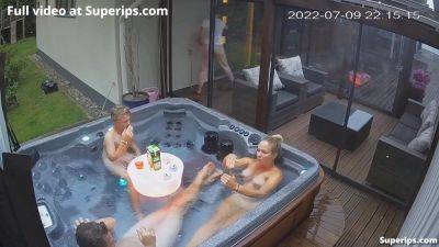 Ipcam German Nudist Family Enjoys The Jacuzzi - Germany on freereelz.com