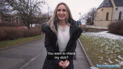 Married blonde bimbo fucks a stranger with a massive fat cock in public - Germany on freereelz.com