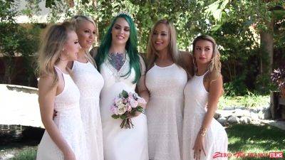 Bitches attend wedding party where they fuck like sluts in group scenes on freereelz.com