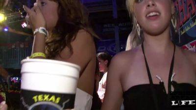 Spring Break Girls Club Flashing and Limo Ride on freereelz.com