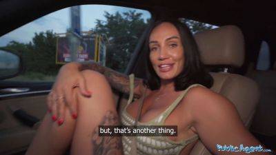 Hayley Vernon, the hot MILF, gets hardcore doggystyle at the side of the road with her big boobs bouncing - Australia on freereelz.com