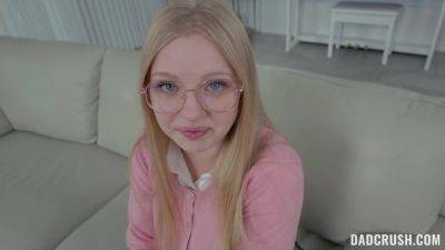 Nerdy girl learns everything about sex with friend's step daddy on freereelz.com