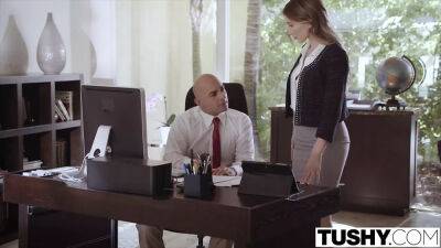 TUSHY.com - Submissive secretary punished and sodomised on freereelz.com