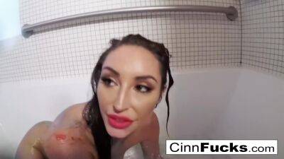 Christiana Cinn - Christiana Glitters Up Her Shower on freereelz.com