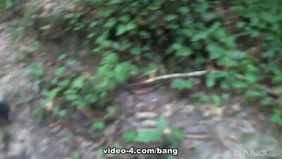 Caroline June Has A Quickie In The Woods With Her Fuck Buddie - BANG! on freereelz.com