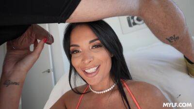 Latina nympho knows exactly what she wants on those lips after this fuck play ends on freereelz.com