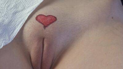 Small Heart Tattoo Drawing On Girl Pussy on freereelz.com