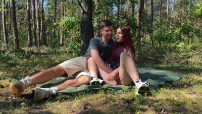 Public couple sex on a picnic in the park KleoModel on freereelz.com