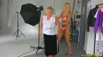 Old and young lesbians go wild after photo session on freereelz.com