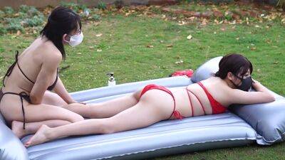 Massage In The Open Air Is Fresh And The Girls Body Is Very Soft And Comfortable Japanese / Amate - Japan on freereelz.com