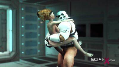 A sexy young hottie gets fucked by stormtrooper in the spaceships - Thailand on freereelz.com