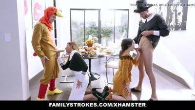 Kinky Family Thanksgiving Orgy on freereelz.com