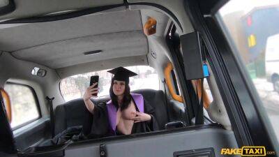 Freshly graduate and she wants to fuck with the cab driver because she has no money on her on freereelz.com