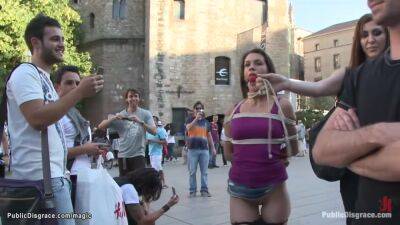 Samia Duarte, James Deen And Princess Donna In Euro Beauty Gang Humped In Public on freereelz.com