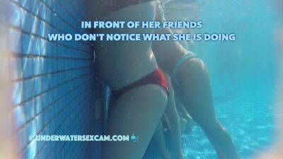 HOT BIKINI TEEN18+ MASTURBATES IN A PUBLIC POOL WITH AN UNDERWATER JET STREAM - France on freereelz.com