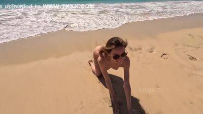 Cabo Verde Nude Beach With Leona Mia on freereelz.com