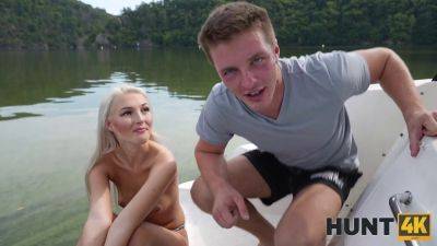 Lovita Fate gets her tight pussy drilled on a boat by a hot blonde teen on freereelz.com