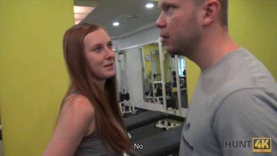 Linda Sweet gets paid for gym sex & gets it hard, see through, and on! on freereelz.com