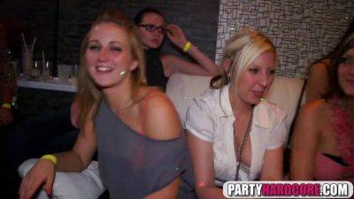 Wild party girls crave hard cocks and deepthroating action on freereelz.com