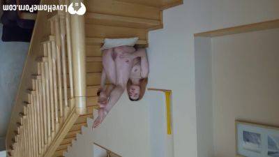 Stripping And Playing With Myself On The Staircase on freereelz.com