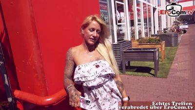 German blonde Street Slut Fuck date in Public - Germany on freereelz.com