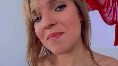 A Beautiful Blonde Teen From Germany Dildoing Her Muff In Pov - Germany on freereelz.com