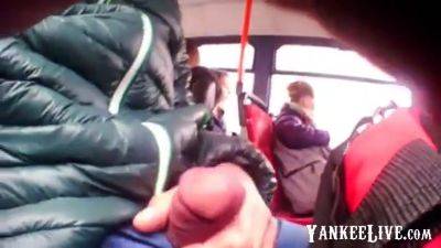 Two Girls Watch Bus Flasher on freereelz.com