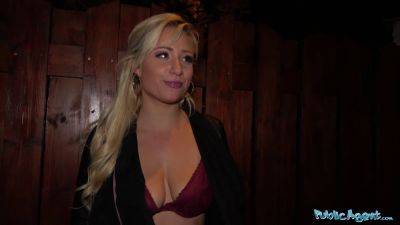 German blonde bombshell offers to fuck for cash in public for a hugetit and a big cock - Germany - Czech Republic on freereelz.com