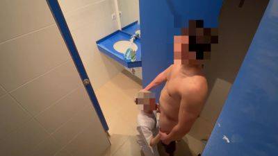 I Surprise The Cleaning Lady At The Gym Giving Me A Handjob In The Bathroom And She Helps Me Finish Cumming With A Blowjob - Spain on freereelz.com