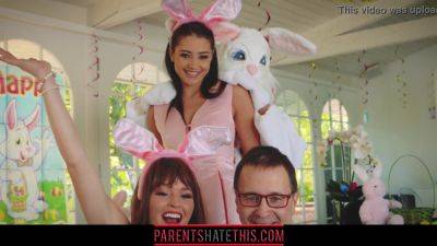 Avi Love gets naughty and fucks her stepuncle in Easter Bunny costume on freereelz.com