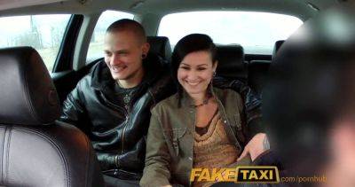 Lulu jung joins a steamy threesome in a fake taxi cab on freereelz.com