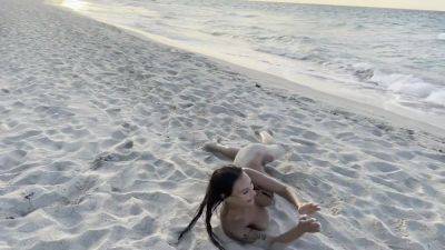 Swims In Atlantic Ocean And Poses Naked On A Public Beach In Cuba - Monika Fox - Cuba on freereelz.com