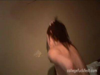 Filthy college teen fucks cock on freereelz.com