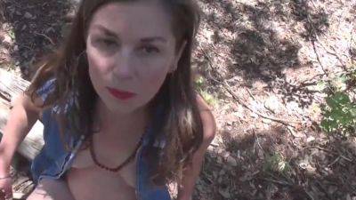 Amateur hairy mom masturbate outdoor on freereelz.com