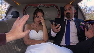 Latina bride fucks with her father-in-law in the back of the limo on freereelz.com