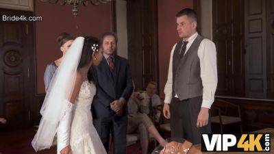 VIP4K. Couple starts fucking in front of the guests after wedding ceremony on freereelz.com