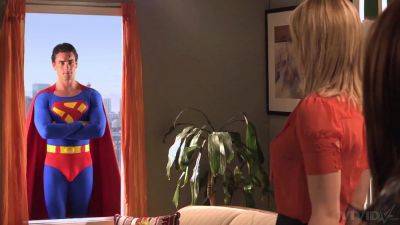 Superman's cock makes earth MILFs go crazy and crave his cumshot on freereelz.com