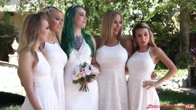 Appealing babes turn wedding party into loud orgy on freereelz.com