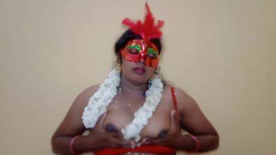 Indian Red Saree Sexy Big Boobs Aunty - India on freereelz.com