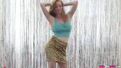 Big Tits Redhead Julienne Shaking It on freereelz.com