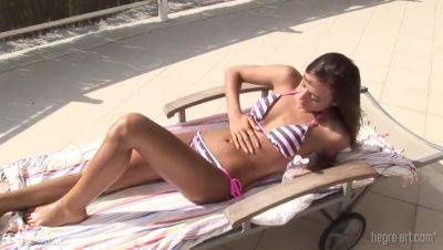 Dominika C Basking in Spanish Sunlight - Spain on freereelz.com