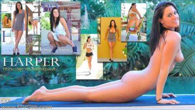 Harper - Solo Female Natural Masturbation 5 on freereelz.com